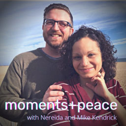 Podcast thumbnail for moments+peace