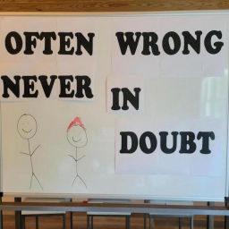 Podcast thumbnail for Often Wrong Never In Doubt