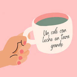 Podcast thumbnail for Un café con leche en taza grande
