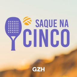Podcast thumbnail for Saque na Cinco | Beach Tennis