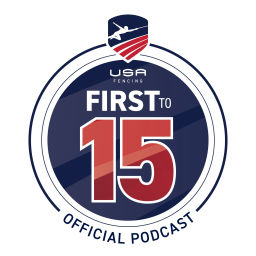 Podcast thumbnail for First to 15: The USA Fencing Podcast