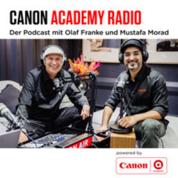 Podcast thumbnail for Canon Academy Radio. Der Podcast mit Olaf Franke und Mustafa Morad.