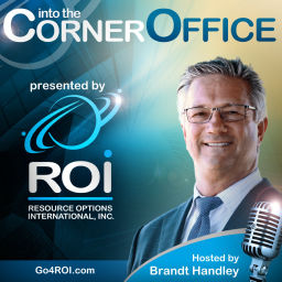 Podcast thumbnail for ROI’s Into the Corner Office Podcast: Powerhouse Middle Market CEOs Telling it Real—Unexpected Caree...