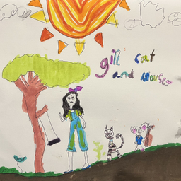 Podcast thumbnail for Bedtime stories with Girl, Cat and Mouse