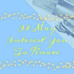 Podcast thumbnail for It May Interest You To Know...