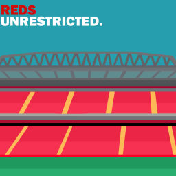 Podcast thumbnail for Reds Unrestricted - a Liverpool F.C. podcast