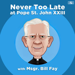 Podcast thumbnail for Never Too Late at Pope St. John XXIII Seminary