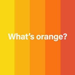Podcast thumbnail for What's orange?