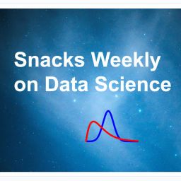 Podcast thumbnail for Snacks Weekly on Data Science