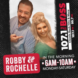 Podcast thumbnail for Robby & Rochelle in the Morning on 107.1 The Boss