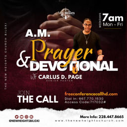 Podcast thumbnail for New Heights A.M. Prayer & Devotional Call