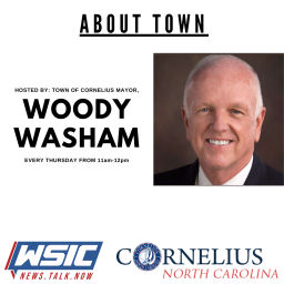 Podcast thumbnail for About Town | Hosted by Town of Cornelius Mayor, Woody Washam