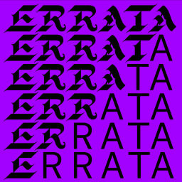 Podcast thumbnail for Errata: uma revisão feminista à história do design gráfico português / a feminist amendment to graphic design history