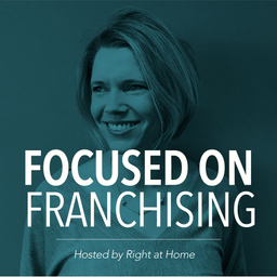 Podcast thumbnail for Kate Dilworth, Franchise Recruitment Manager for Right at Home, hosts a series of podcasts to help and inform anyone thinking of buying a franchise.