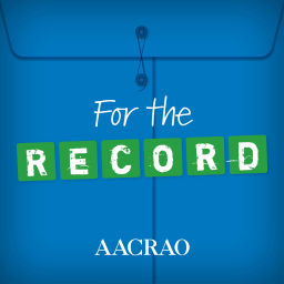 Podcast thumbnail for For the Record, An AACRAO Podcast