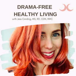 Podcast thumbnail for Drama-Free Healthy Living With Jess Cording