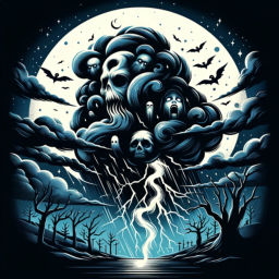 Podcast thumbnail for Scary Stories on a Stormy Night