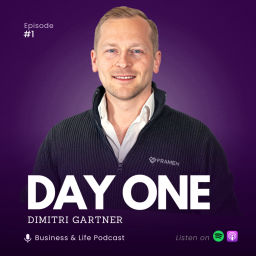 Podcast thumbnail for DAY ONE - business podcast by Dimitri Gartner
