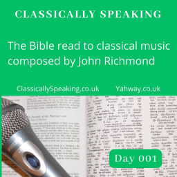 Podcast thumbnail for The Bible read to classical music daily