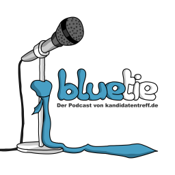 Podcast thumbnail for blue tie