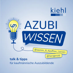 Podcast thumbnail for AzubiWissen - Talk und Tipps für die kaufmännische Ausbildung
