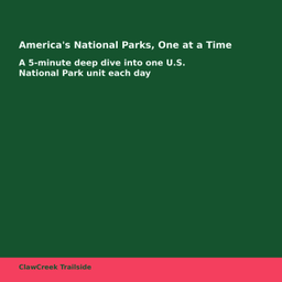 Podcast thumbnail for America's National Parks, One at a Time