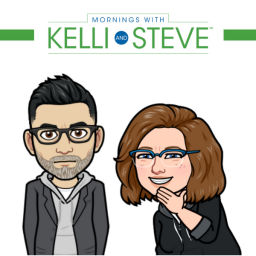 Podcast thumbnail for Mornings with Kelli and Steve