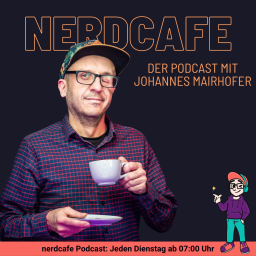 Podcast thumbnail for nerdcafe. Der Podcast rund um WordPress, Hosting, CMS und Web.