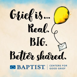 Podcast thumbnail for Grief is Real Big Better Shared