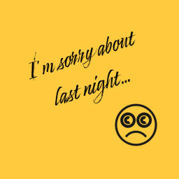 Podcast thumbnail for Im sorry about last night