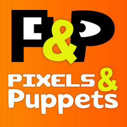 Podcast thumbnail for Pixels and Puppets