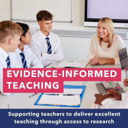 Podcast thumbnail for Evidence Informed Teaching | Supporting teachers to deliver excellent teaching through access to research | In partnership with The Chartered College of Teaching and Teacher Tapp