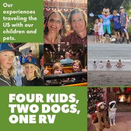 Podcast thumbnail for Four Kids, Two Dogs, One RV