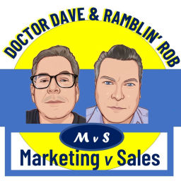 Podcast thumbnail for Marketing vs Sales