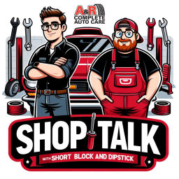 Podcast thumbnail for Shop Talk with Short Block and Dipstick