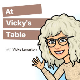 Podcast thumbnail for At Vicky's Table