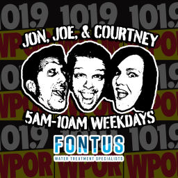 Podcast thumbnail for Jon, Joe and Courtney on WPOR 101.9