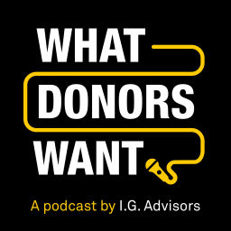 Podcast thumbnail for What Donors Want