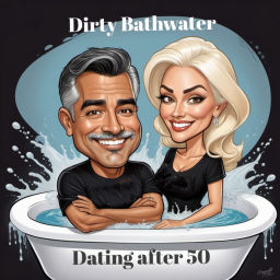 Podcast thumbnail for Dirty Bathwater "dating after 50" with Giddy and Lux