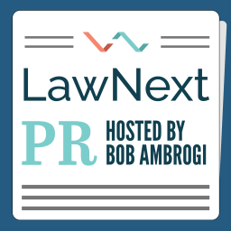 Podcast thumbnail for LawNext PR