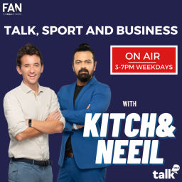 Podcast thumbnail for Kitch and Neeil. Talk, Sport & Business (TSB).