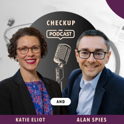 Podcast thumbnail for Checkup Podcast with Katie and Alan