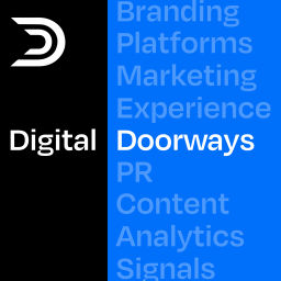 Podcast thumbnail for Digital Doorways Marketing and Branding Podcast - CEO & CMO Must-Have Resource For A World of Change