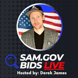 Podcast thumbnail for SAM.gov Bids LIVE | Government Contracts Training