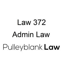 Podcast thumbnail for Law 372 - Admin Law