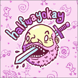 Podcast thumbnail for halfwayokay: Weird-Rad Comedy