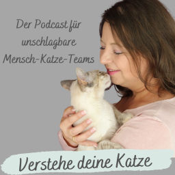 Podcast thumbnail for Verstehe deine Katze Podcast, Katzenverhalten verstehen, Katzenpsychologin Katrin Knispel