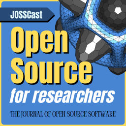 Podcast thumbnail for JOSSCast: Open Source for Researchers