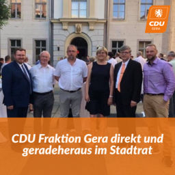 Podcast thumbnail for CDU Fraktion Gera direkt und geradeheraus im Stadtrat